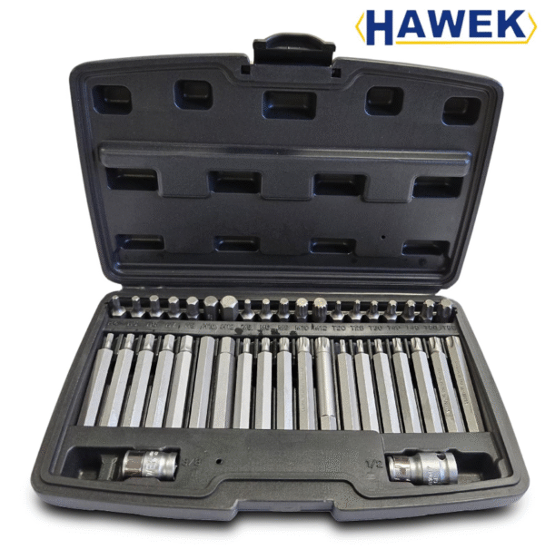 КОМПЛЕКТ НАКРАЙНИЦИ – ТОРКС 40 ЧАСТИ HAWEK