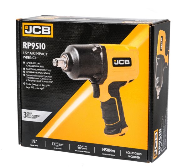 ПНЕВМАТИЧЕН ГАЙКОВЕРТ С КЪС ШПИНДЕЛ 1450 NМ 1/2″ JCB
