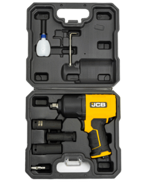 qq ПНЕВМАТИЧЕН ГАЙКОВЕРТ С КЪС ШПИНДЕЛ 1450 NМ 1/2″ JCB С ВЛОЖКИ И КУФАР