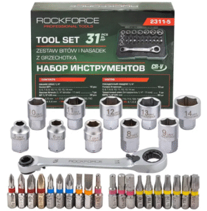 aa1 МИНИ ГЕДОРЕ 31 ЧАСТИ 1/4“ ROCKFORCE