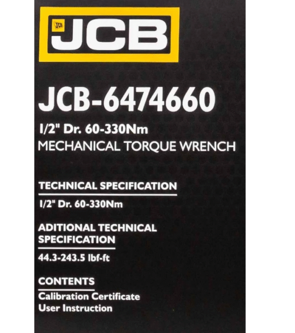 ДИНАМОМЕТРИЧЕН КЛЮЧ С БЪРЗА ФИКСАЦИЯ 1/2″ 60-330 NМ JCB