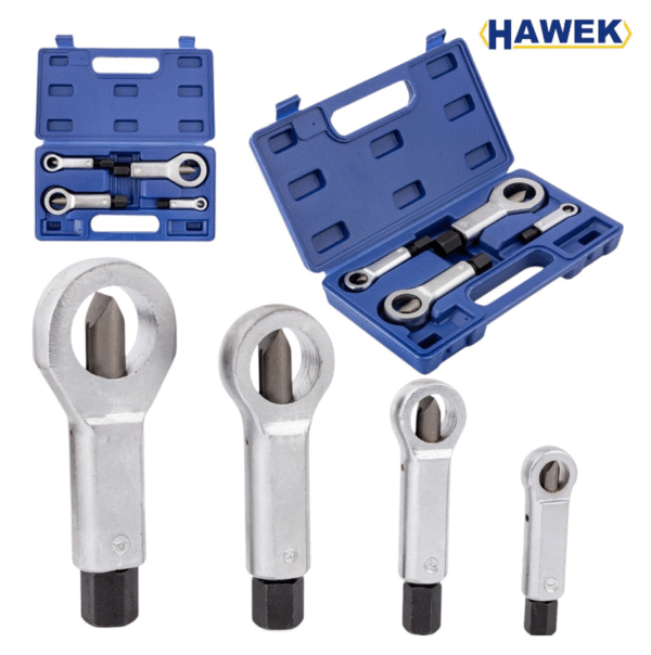 КОМПЛЕКТ ГАЙКОЦЕП 4 ЧАСТИ HAWEK