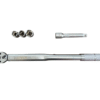 ДИНАМОМЕТРИЧЕН КЛЮЧ 1/2″ 28 – 210 NM + КОМПЛЕКТ ВЛОЖКИ (17, 19, 21 ММ) + УДЪЛЖИТЕЛ 125 ММ HAWEK