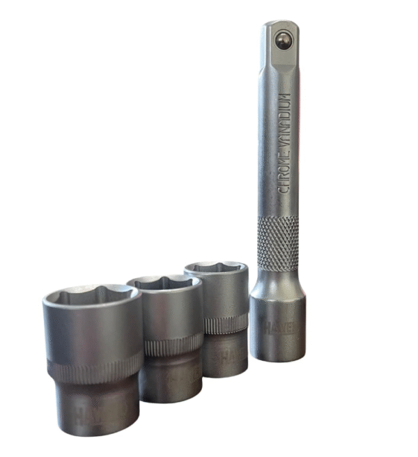 ДИНАМОМЕТРИЧЕН КЛЮЧ 1/2″ 28 – 210 NM + КОМПЛЕКТ ВЛОЖКИ (17, 19, 21 ММ) + УДЪЛЖИТЕЛ 125 ММ HAWEK