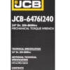 ДИНАМОМЕТРИЧЕН КЛЮЧ С БЪРЗА ФИКСАЦИЯ 3/4″ 200-800 Nm JCB