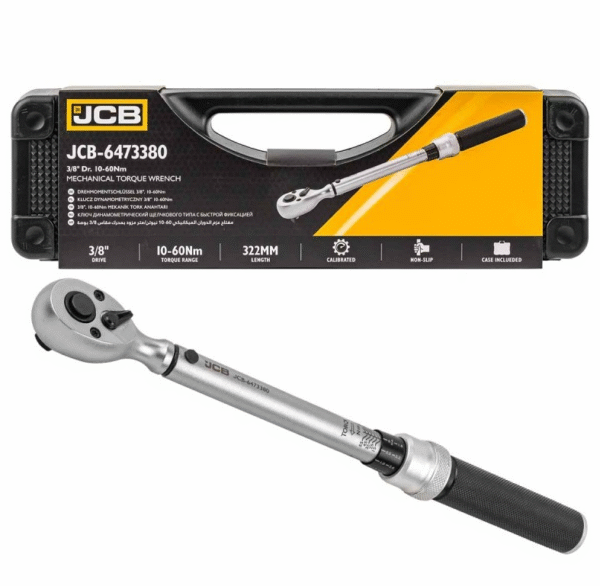 ДИНАМОМЕТРИЧЕН КЛЮЧ С БЪРЗА ФИКСАЦИЯ 3/8″ ,10-60 NМ JCB