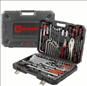 ГЕДОРЕ 1/4“, 3/8“, 1/2“ 142 ЧАСТИ FORCEKRAFT