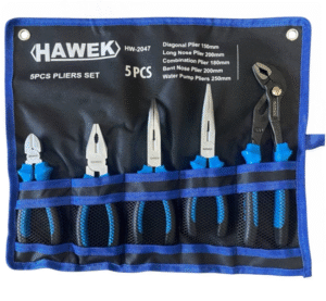 КОМПЛЕКТ ПРОФЕСИОНАЛНИ КЛЕЩИ 5 ЧАСТИ HAWEK