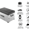 ПОРТАТИВЕН КОМПРЕСОРЕН ХЛАДИЛНИК HAWEK 30L – 12V / 24V / 220V