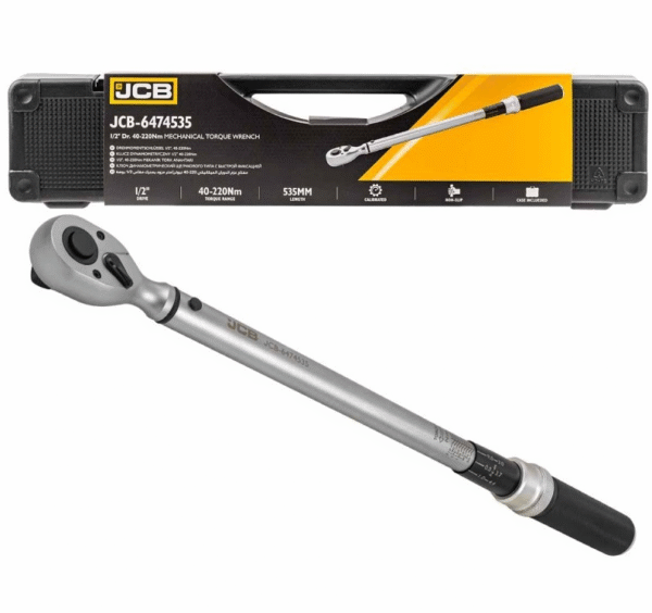 ДИНАМОМЕТРИЧЕН КЛЮЧ С БЪРЗА ФИКСАЦИЯ 1/2″ 40-220 NМ JCB