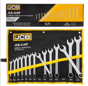 КОМПЛЕКТ ЗВЕЗДОГАЕЧНИ КЛЮЧОВЕ 10 – 32 ММ 14 ЧАСТИ JCB