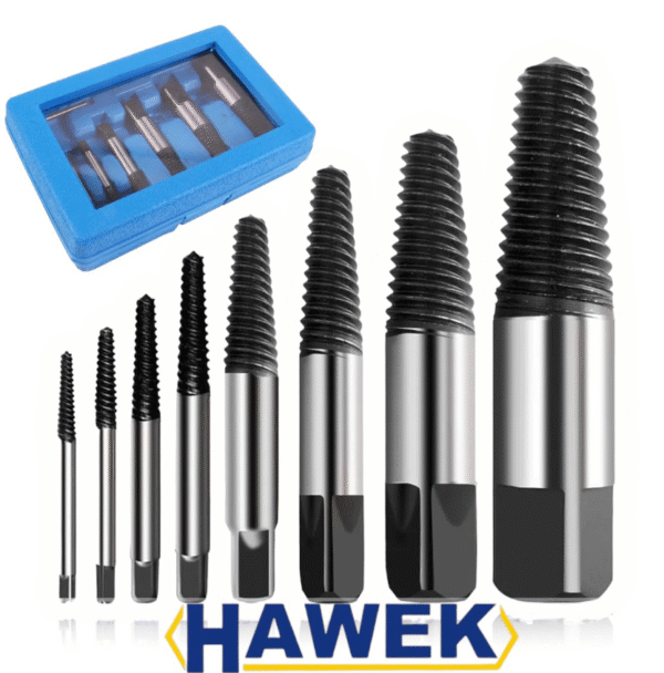 КОМПЛЕКТ ЕКСТРАКТОРИ 8 ЧАСТИ HAWEK