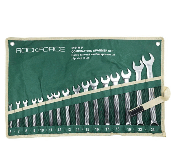 КОМПЛЕКТ ЗВЕЗДОГАЕЧНИ КЛЮЧОВЕ 6 – 24 ММ 16 ЧАСТИ ROCKFORCE