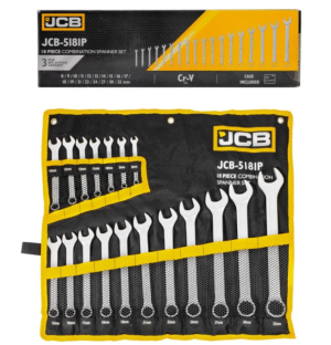 КОМПЛЕКТ ЗВЕЗДОГАЕЧНИ КЛЮЧОВЕ 8 – 32 ММ 18 ЧАСТИ JCB