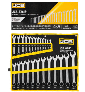 КОМПЛЕКТ ЗВЕЗДОГАЕЧНИ КЛЮЧОВЕ 6 – 32 ММ 25 ЧАСТИ JCB