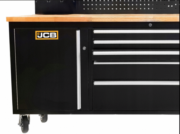 ПОДВИЖЕН ШКАФ ЗА ИНСТРУМЕНТИ С РАБОТЕН ПЛОТ JCB