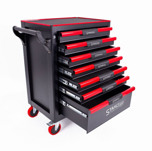 ПРАЗЕН ШКАФ ЗА ИНСТРУМЕНТИ СЪС 7 ЧЕКМЕДЖЕТА STAHLMAYER RED-LINE