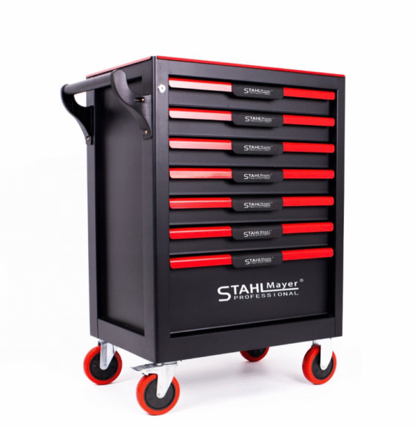 ПРАЗЕН ШКАФ ЗА ИНСТРУМЕНТИ СЪС 7 ЧЕКМЕДЖЕТА STAHLMAYER RED-LINE