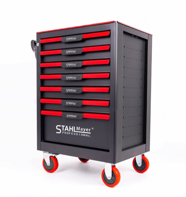 ПРАЗЕН ШКАФ ЗА ИНСТРУМЕНТИ СЪС 7 ЧЕКМЕДЖЕТА STAHLMAYER RED-LINE