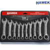 i5 КОМПЛЕКТ КЪСИ ЗВЕЗДОГАЕЧНИ КЛЮЧОВЕ 10 ЧАСТИ HAWEK