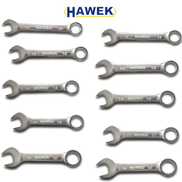 i6 КОМПЛЕКТ КЪСИ ЗВЕЗДОГАЕЧНИ КЛЮЧОВЕ 10 ЧАСТИ HAWEK