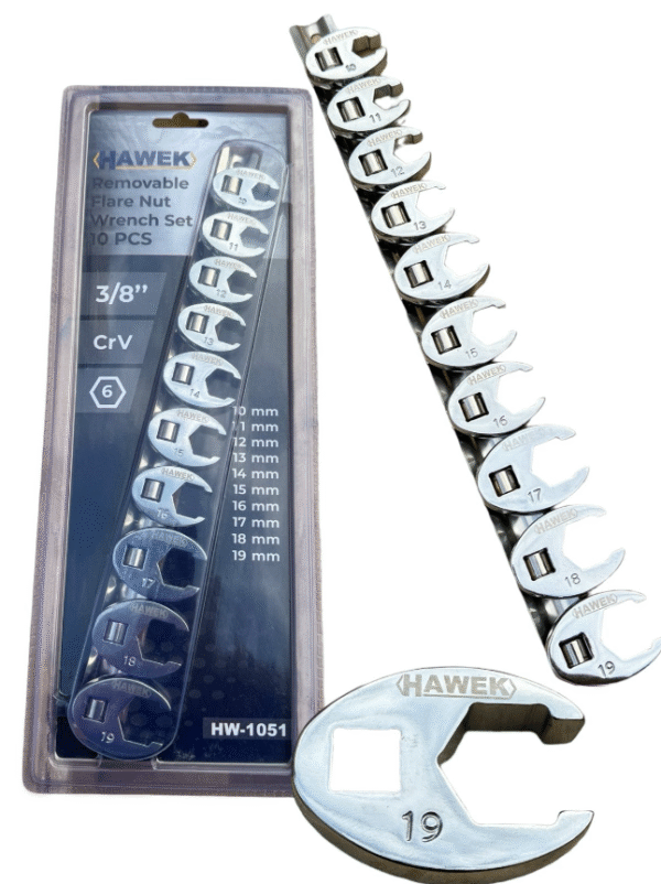 КОМПЛЕКТ КЛЮЧОВЕ ПАЧИ КРАК 10 ЧАСТИ HAWEK